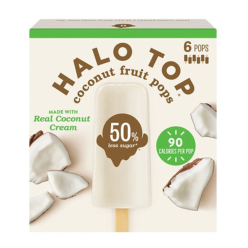 Halo Top Coconut Fruit Pops 6 ct