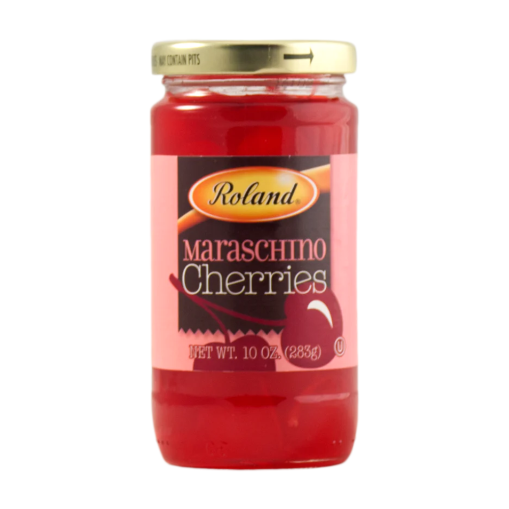 Roland Maraschino Cherries With Stems 10 oz