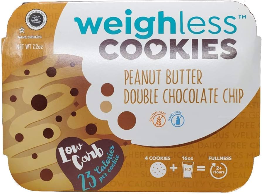 Weighless Peanut Butter Double Cookies Family Pack 12 ct