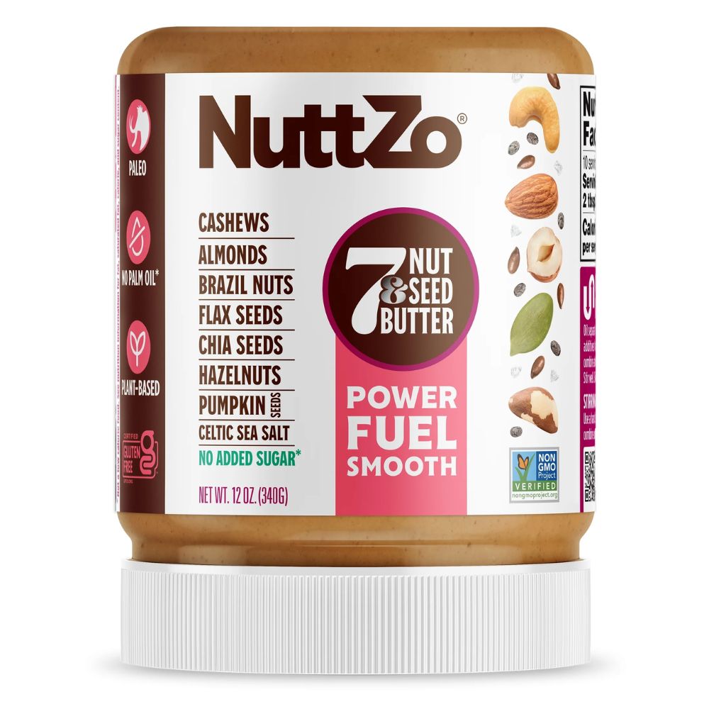 Nuttzo Power Fuel Smooth 7 Nut & Seed Butter 12 oz