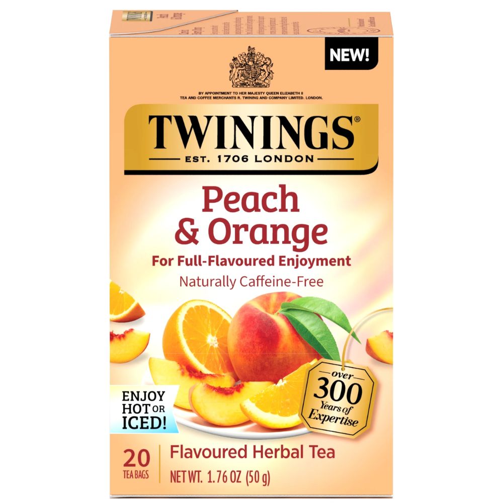 Twinings Peach & Orange Herbal Tea 20 ct