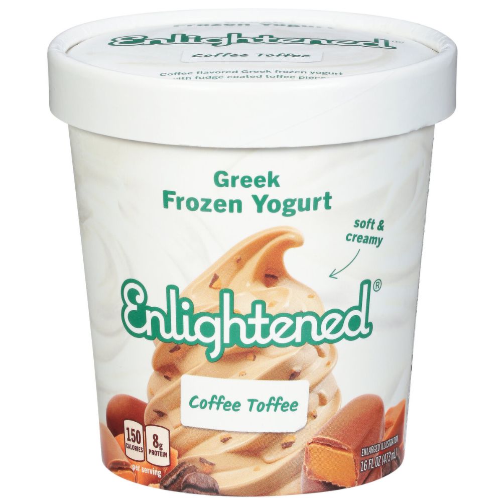 Enlightened Coffee Toffee Frozen Greek Yogurt 16 oz