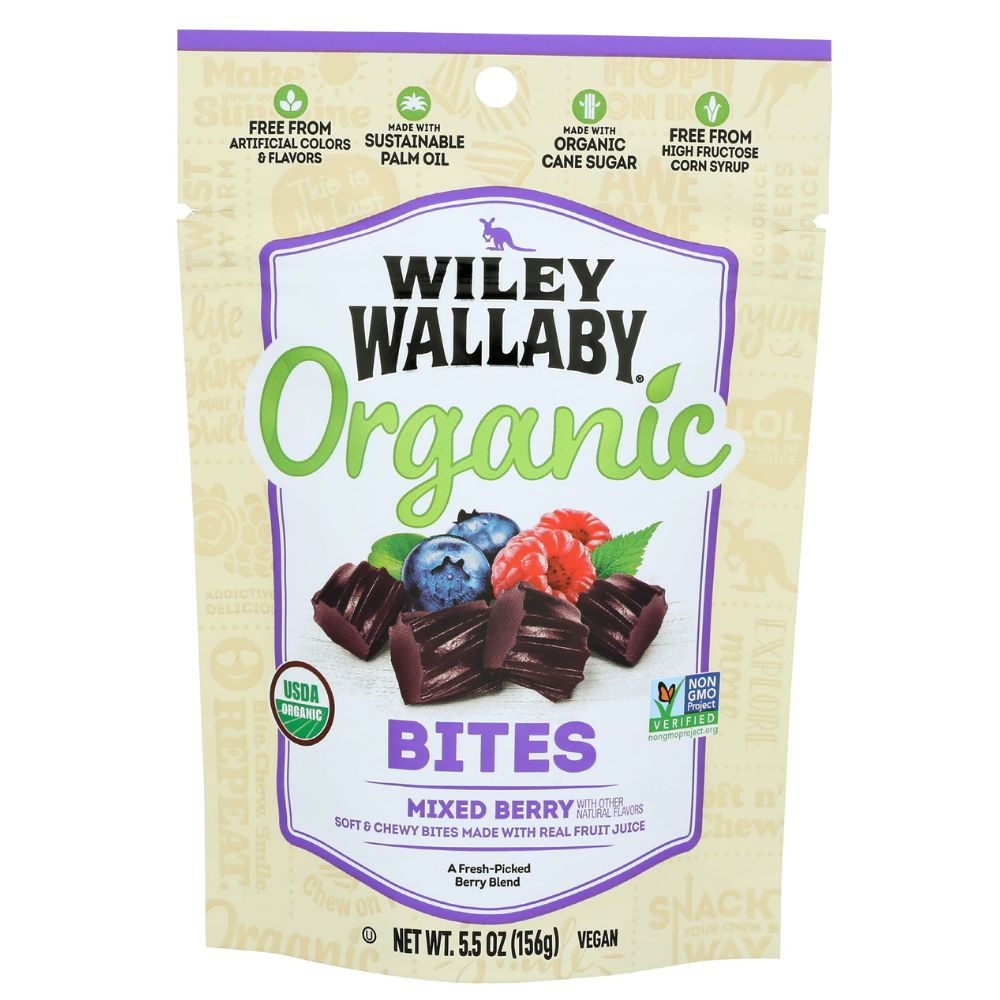 Wiley Wallaby Organic Mixed Berry Bites 5.5 oz
