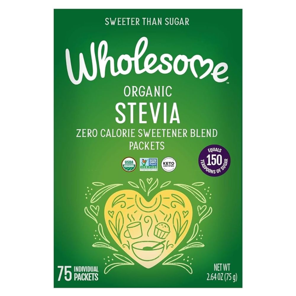Wholesome Organic Stevia 75 ct