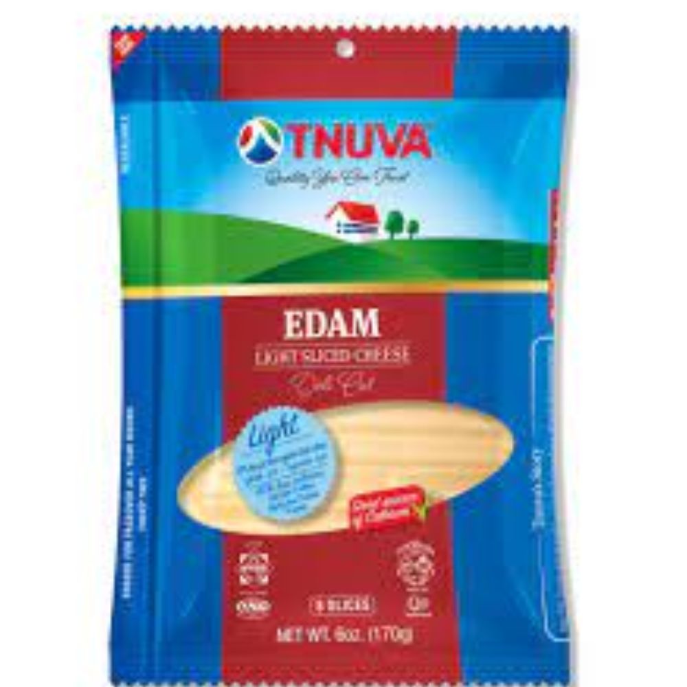 Tnuva Edam Light Sliced Cheese 6 oz
