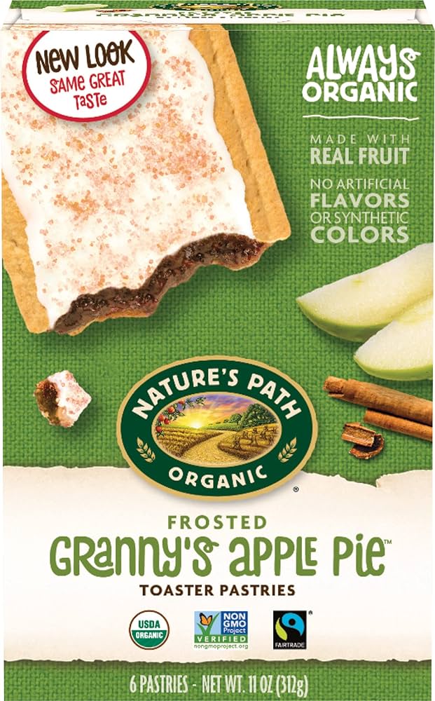 Nature's Path Organic Frosted Toaster Pastries Granny's Apple Pie 11 oz