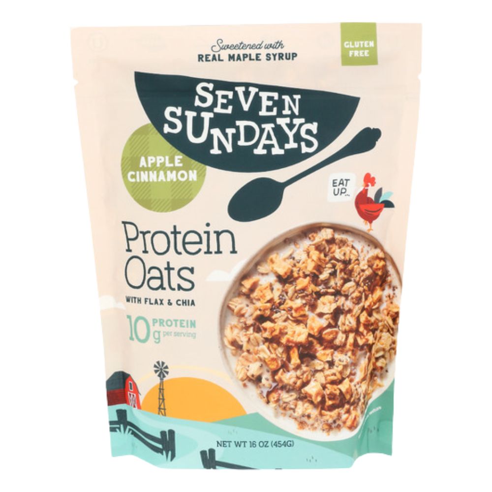 Seven Sundays Apple Cinnamon Protein Oats 16 oz