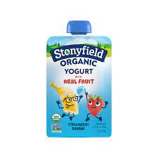 Stonyfield Organic Low Fat Blueberry Yogurt 3.5 oz