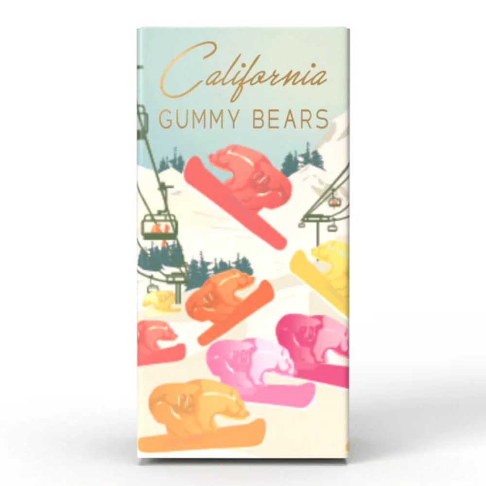 California Gummy Holiday Edition Fruit Mix Gummy Bears 4 oz