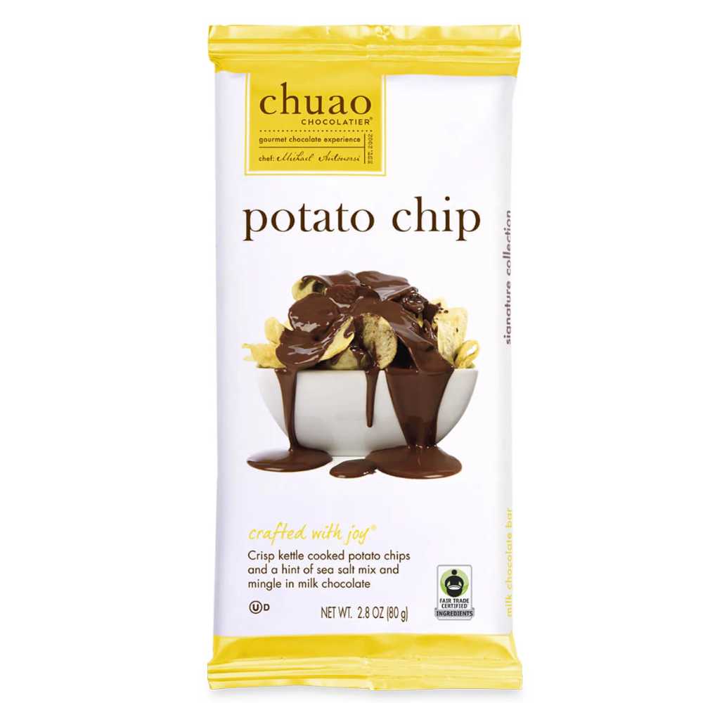 Chuao Milk Chocolate Potato Chip Bar 2.8 oz