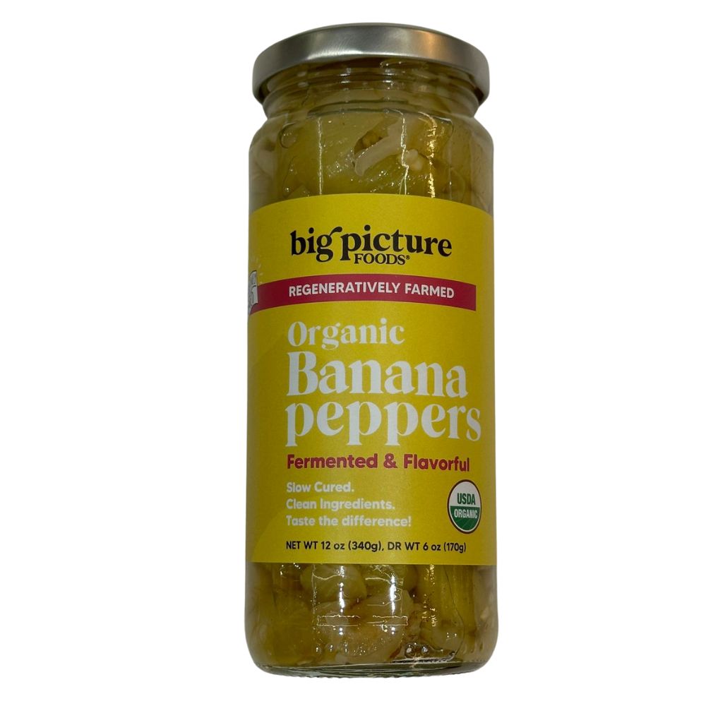 Big Picture Foods Organic Banana Peppers 12 oz