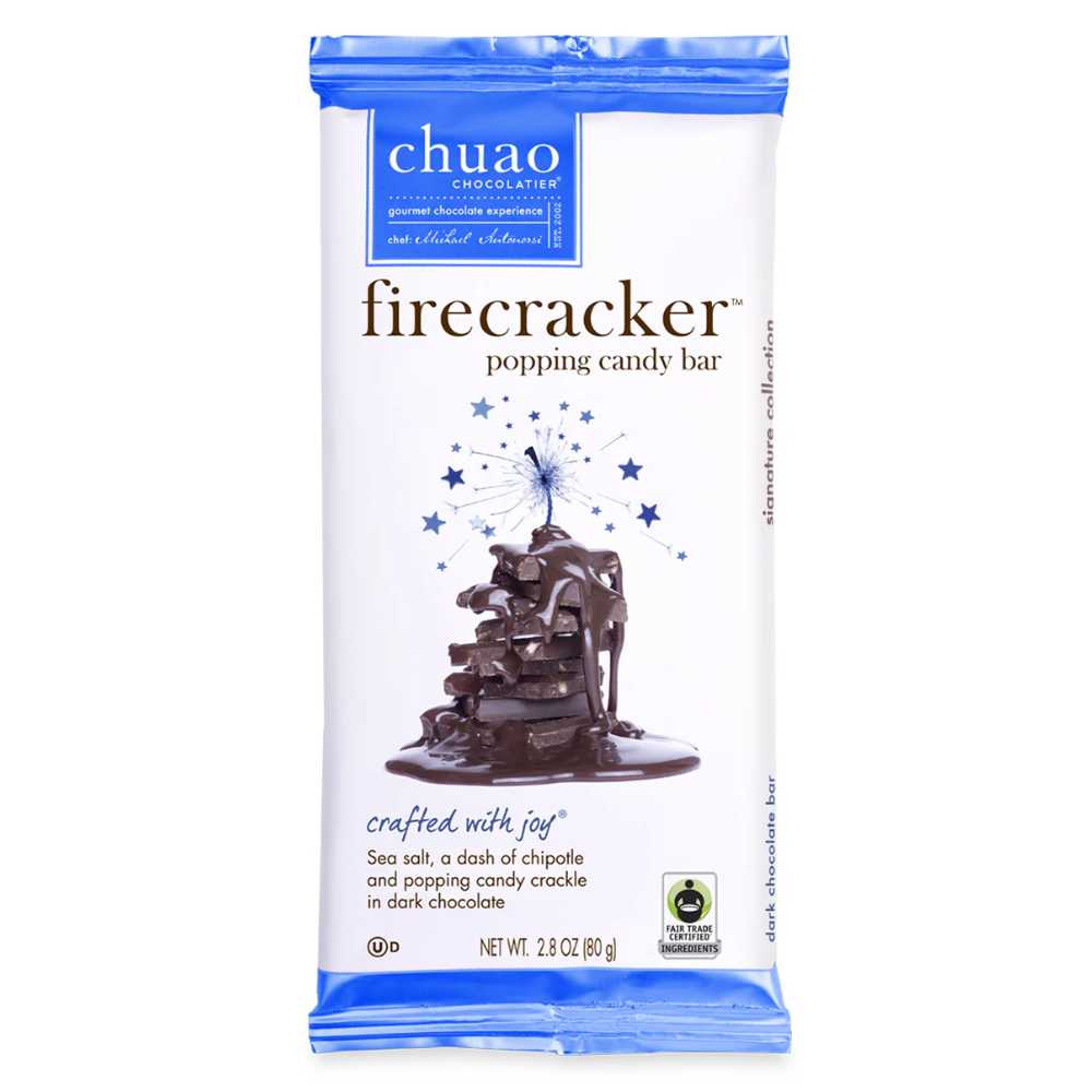 Chuao Dark Chocolate Firecracker Bar 2.8 oz