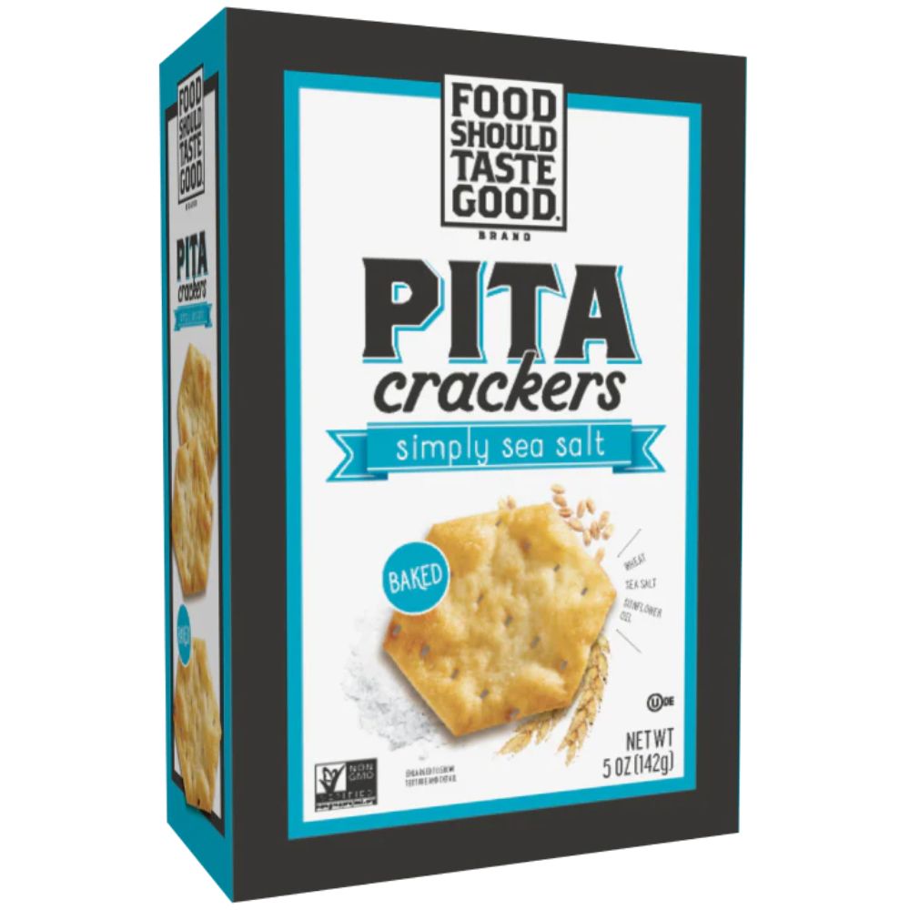 Food Should Taste Good Pita Crackers Simply Sea Salt 5 oz