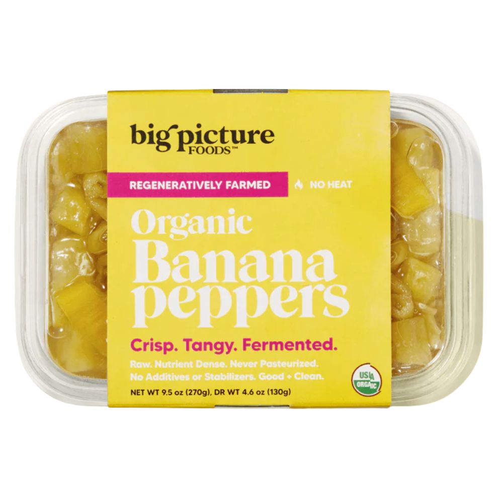Big Picture Foods Organic Banana Peppers 9.5 oz