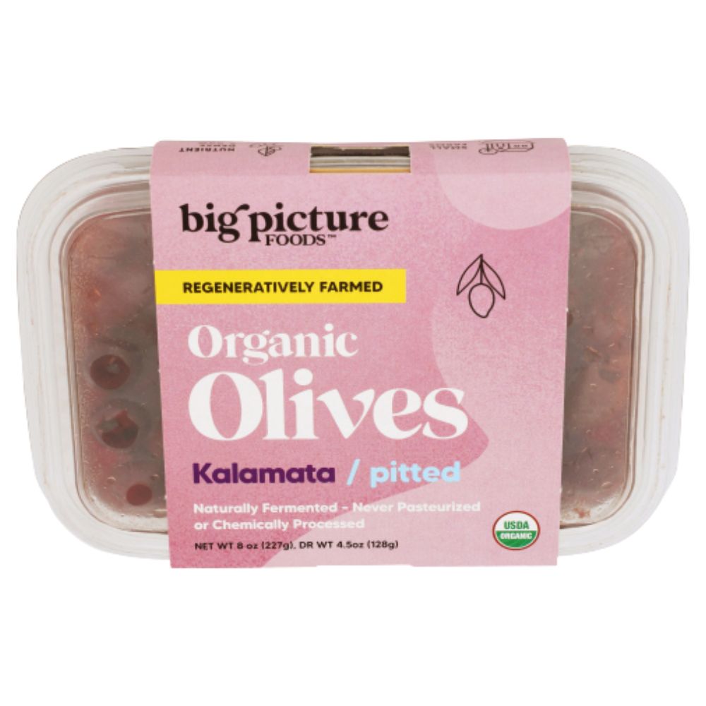 Big Picture Foods Organic Olives Kalamata Pitted 8 oz