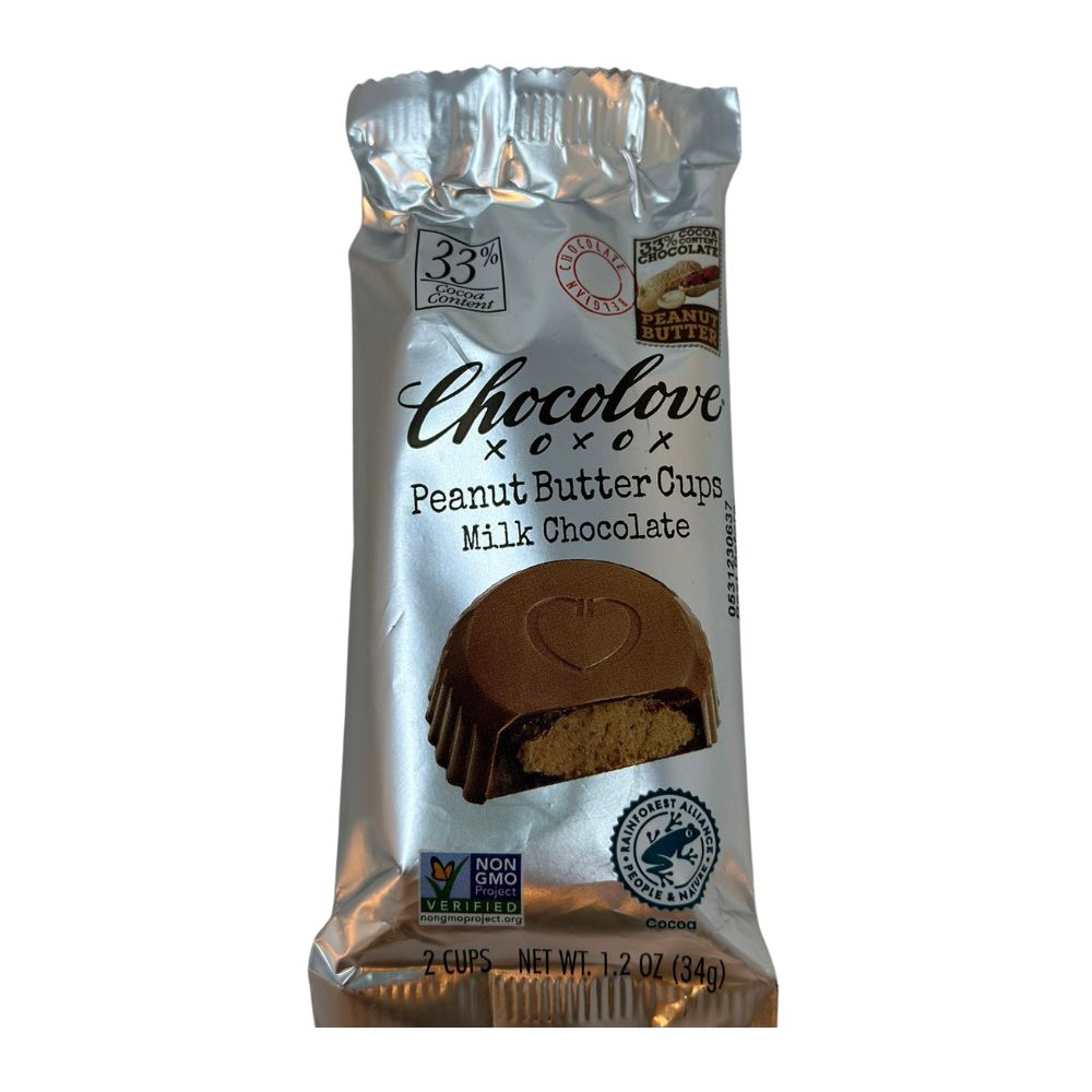 Chocolove Peanut Butter Cups Milk Chocolate 1.2 oz