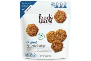 Foods Alive Original Sprouted Flax Crackers 4 oz