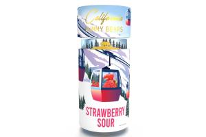 California Gummy Holiday Edition Sour Strawberry Gummy Bears 4 oz
