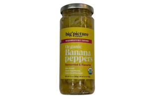 Big Picture Foods Organic Banana Peppers 12 oz