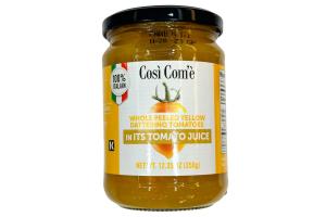 Cosi Come Whole Peeled Yellow Datterino Tomatoes in It's Tomato Juice 12.35 oz