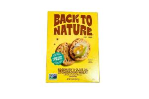 Back To Nature Rosemary & Olive Oil Stoneground Wheat Crackers 5 oz