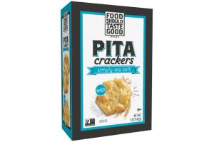 Food Should Taste Good Pita Crackers Simply Sea Salt 5 oz