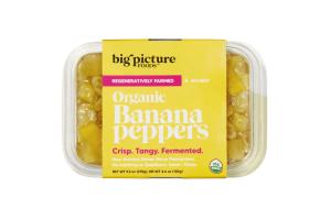 Big Picture Foods Organic Banana Peppers 9.5 oz