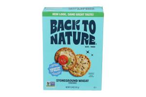 Back To Nature Stoneground Wheat Crackers 5 oz