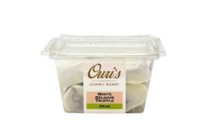 Ouri's White Belgium Truffle Covered Dried Pear 9 oz