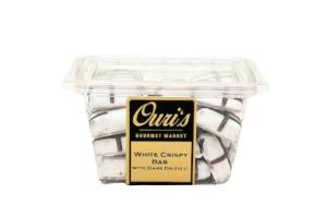 Ouri's White Crispy Bar with Dark Drizzle